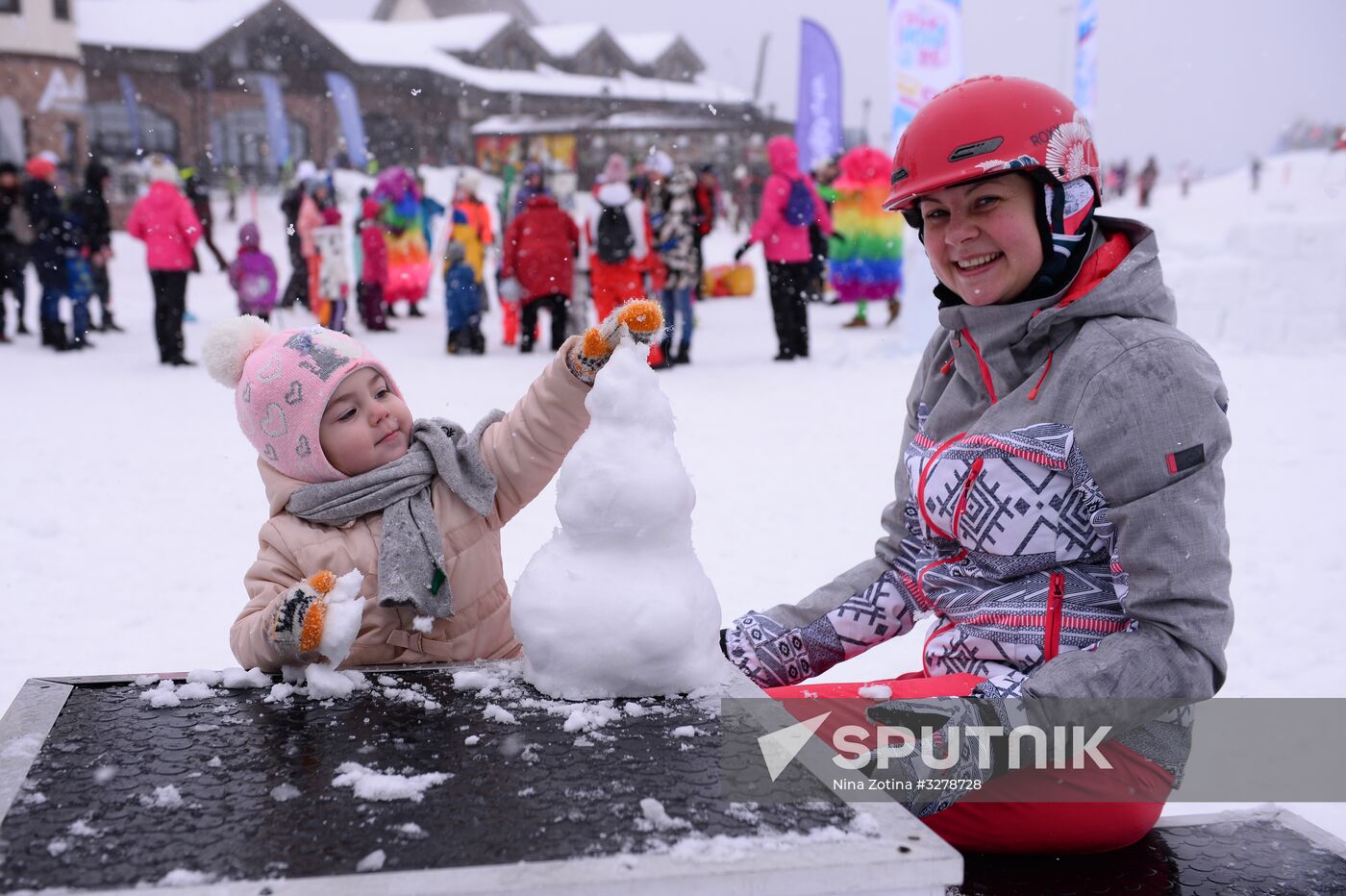 Day of Snow event at alpine resports in Sochi