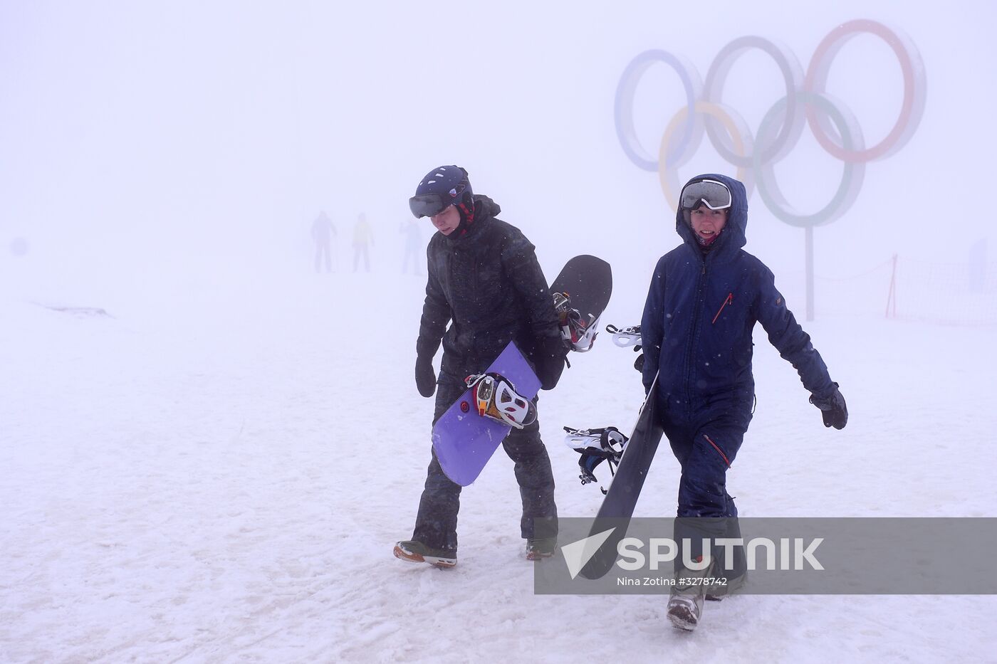 Day of Snow event at alpine resports in Sochi