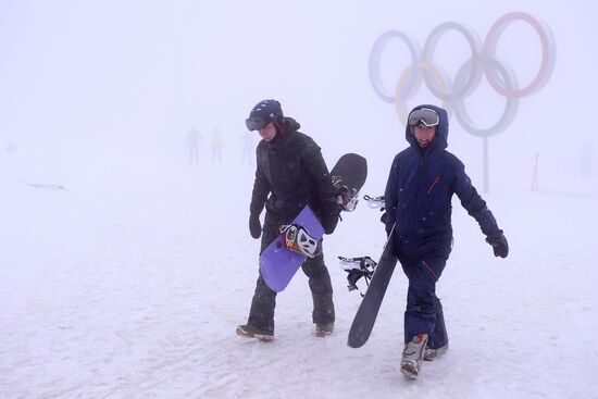Day of Snow event at alpine resports in Sochi