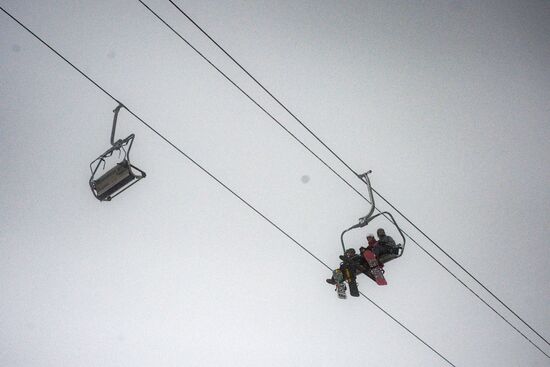 Day of Snow event at alpine resports in Sochi