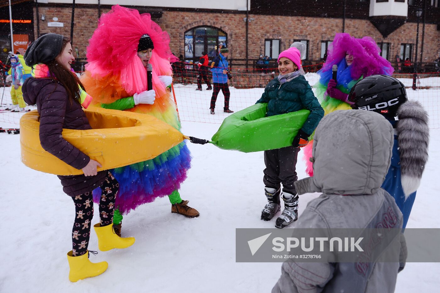 Day of Snow event at alpine resports in Sochi