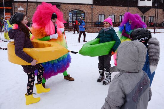 Day of Snow event at alpine resports in Sochi