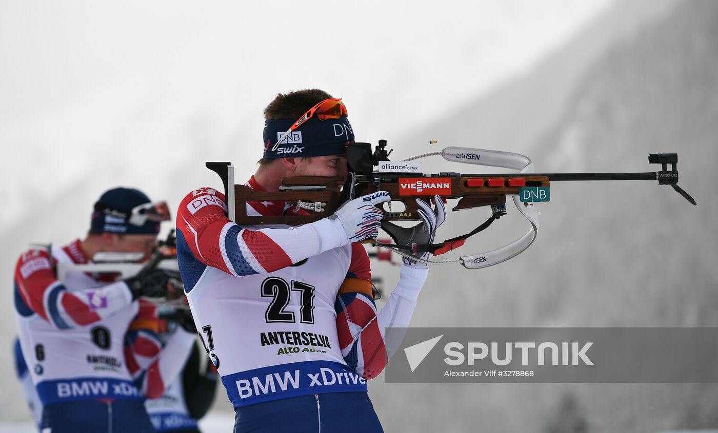 Biathlon World Cup 6. Men's mass start