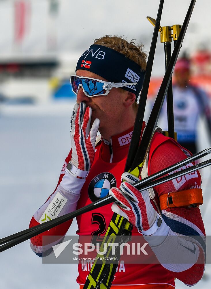 Biathlon World Cup 6. Men's mass start