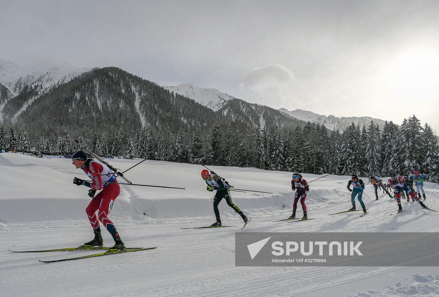 Biathlon World Cup 6. Men's mass start