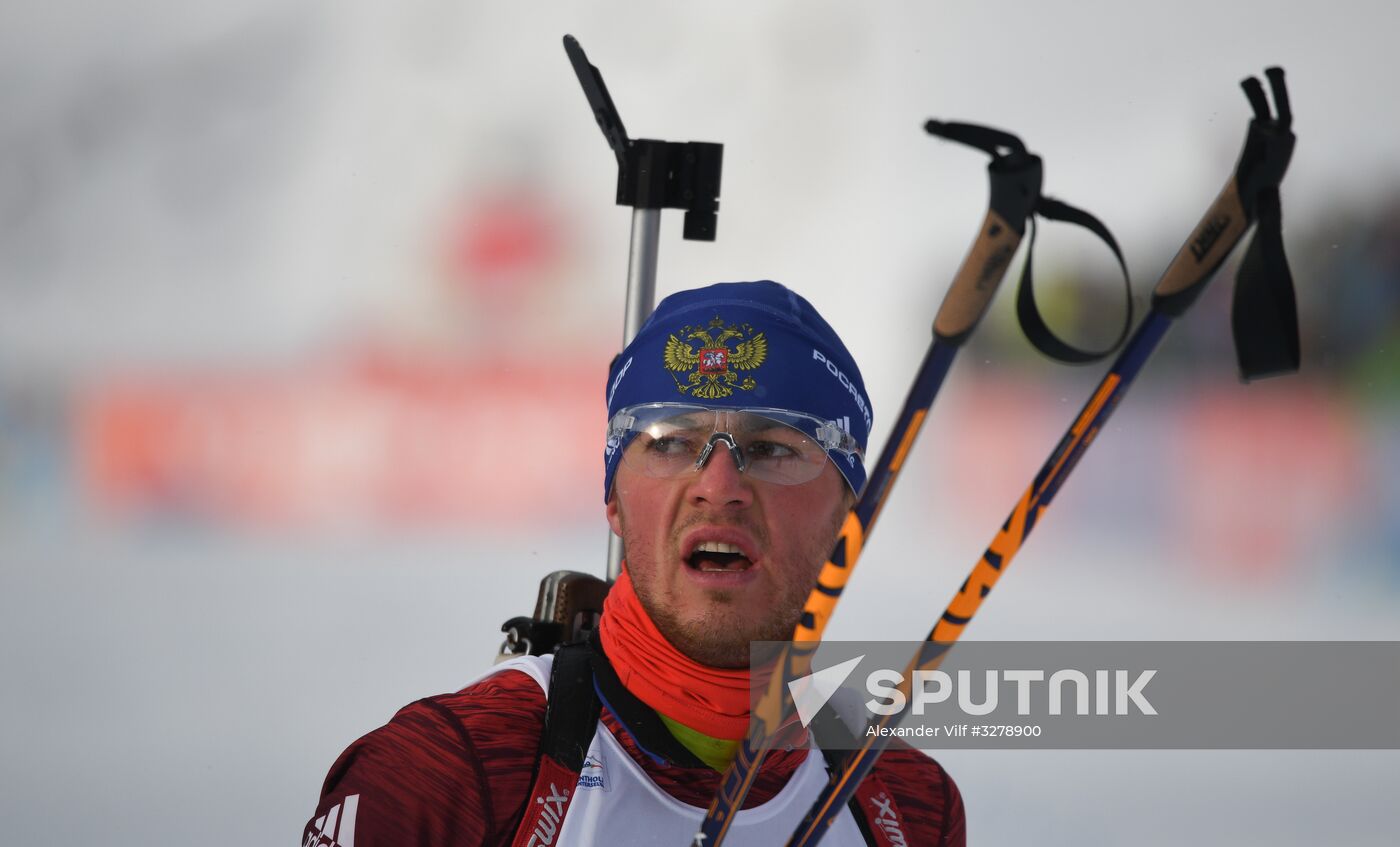 Biathlon World Cup 6. Men's mass start
