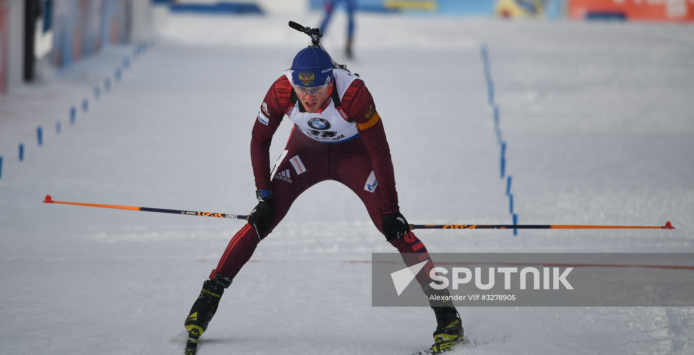Biathlon World Cup 6. Men's mass start