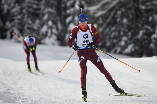 Biathlon World Cup 6. Men's mass start