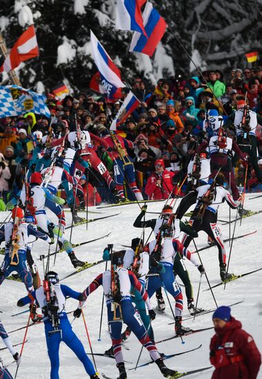 Biathlon World Cup 6. Men's mass start