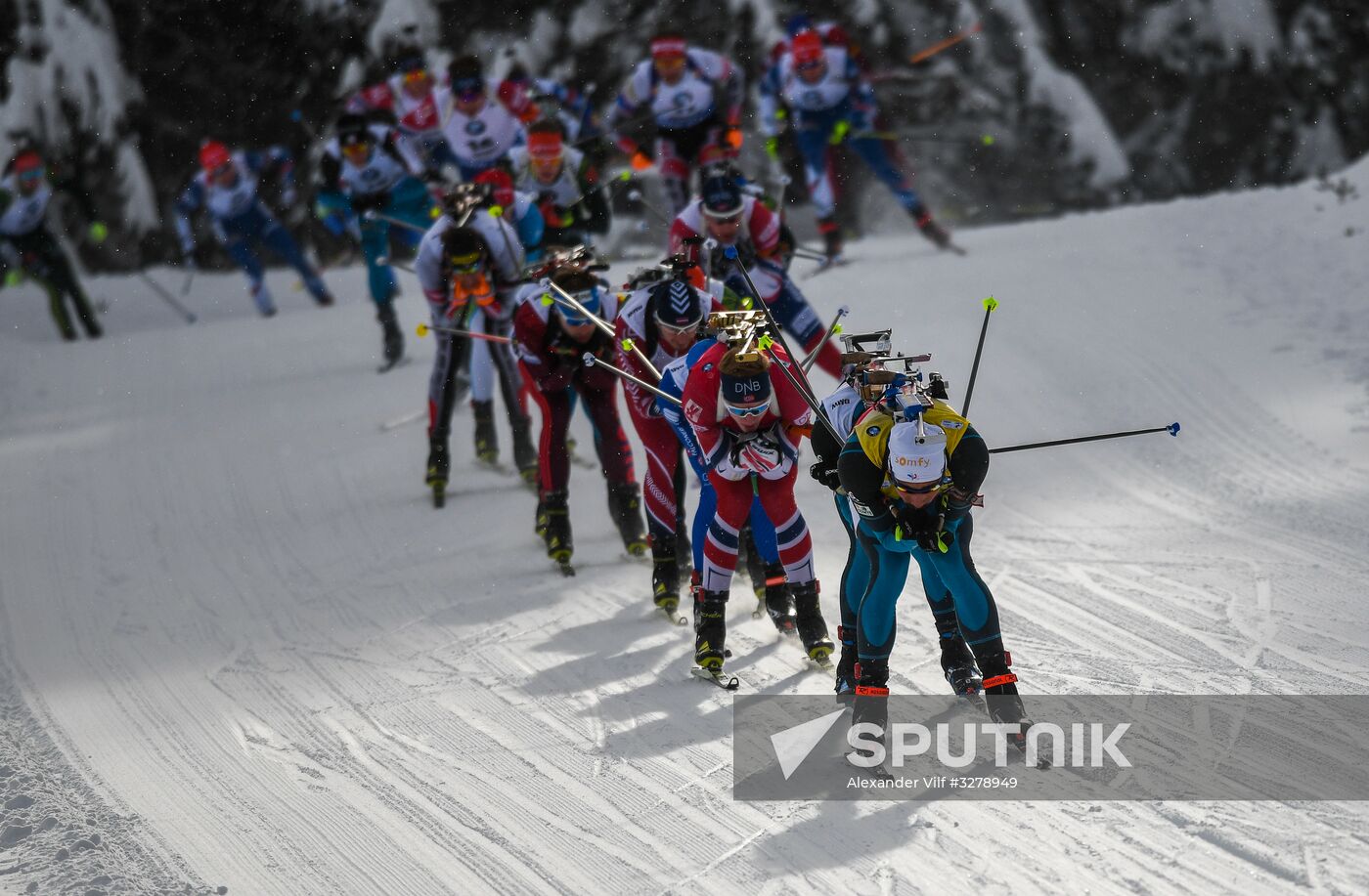 Biathlon World Cup 6. Men's mass start