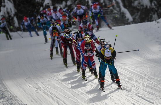 Biathlon World Cup 6. Men's mass start