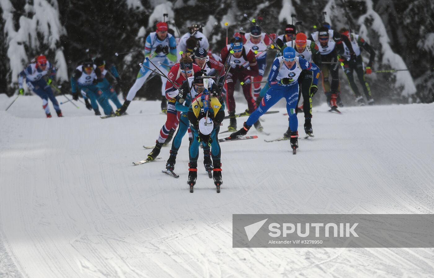 Biathlon World Cup 6. Men's mass start