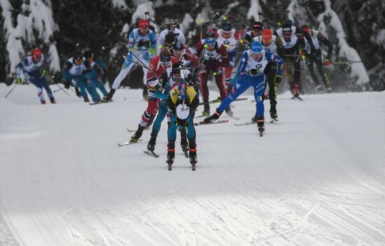 Biathlon World Cup 6. Men's mass start