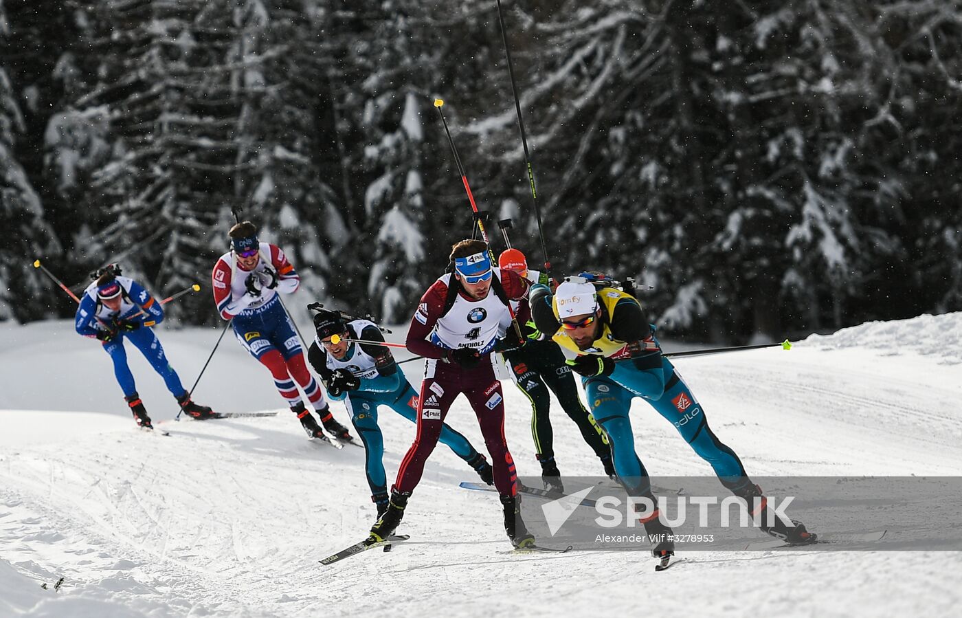 Biathlon World Cup 6. Men's mass start