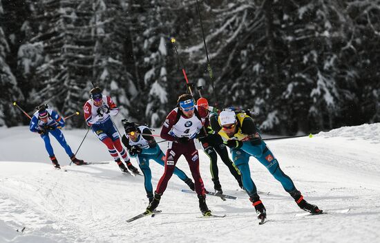 Biathlon World Cup 6. Men's mass start