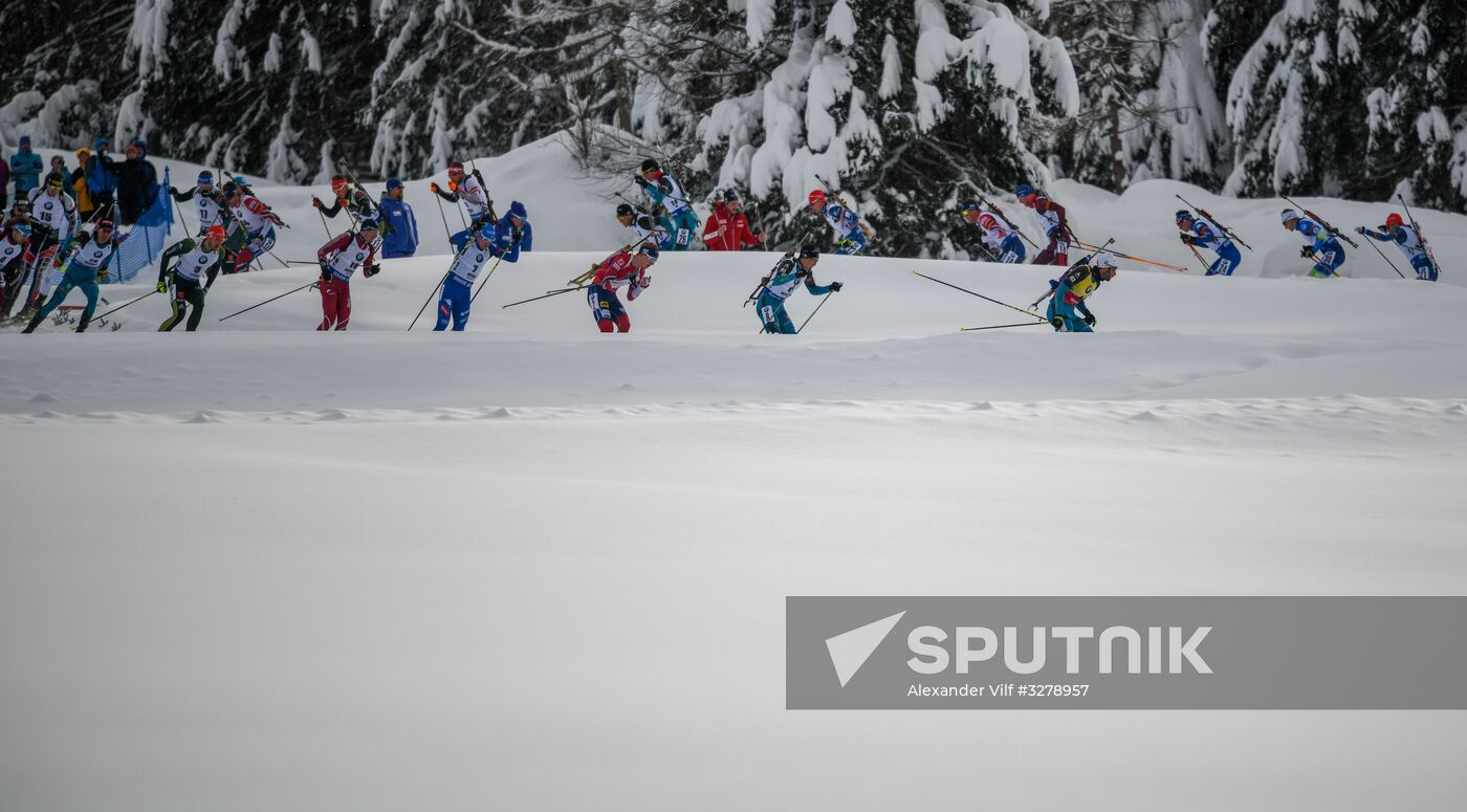 Biathlon World Cup 6. Men's mass start