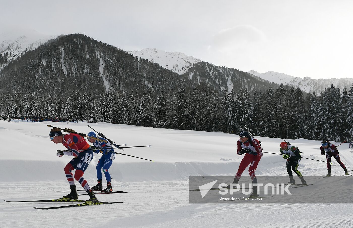 Biathlon World Cup 6. Men's mass start