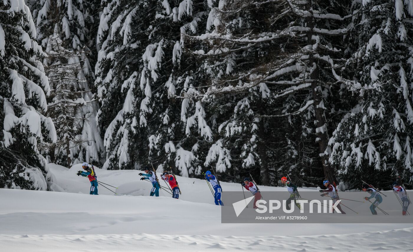 Biathlon World Cup 6. Men's mass start