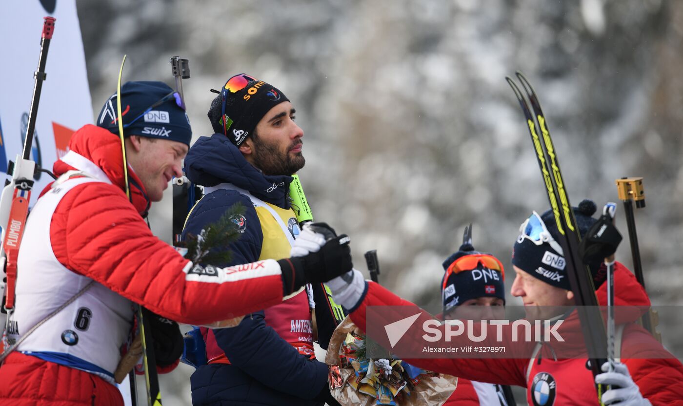 Biathlon World Cup 6. Men's mass start