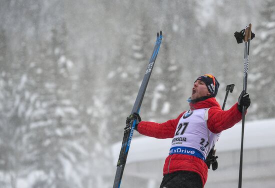 Biathlon World Cup 6. Men's mass start