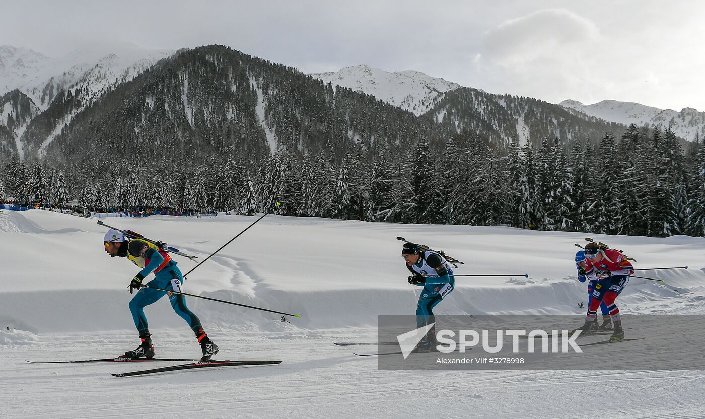Biathlon World Cup 6. Men's mass start