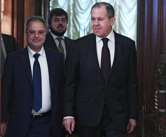 Russian Foreign Minister Lavrov meets with his Yemeni counterpart Al-Mekhlafi