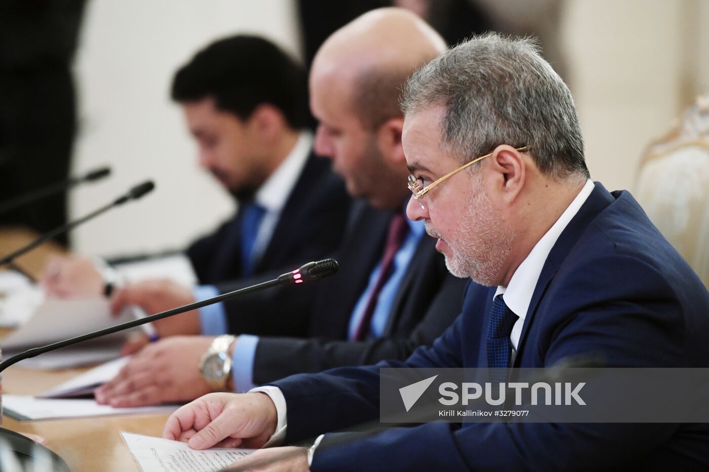 Russian Foreign Minister Lavrov meets with his Yemeni counterpart Al-Mekhlafi