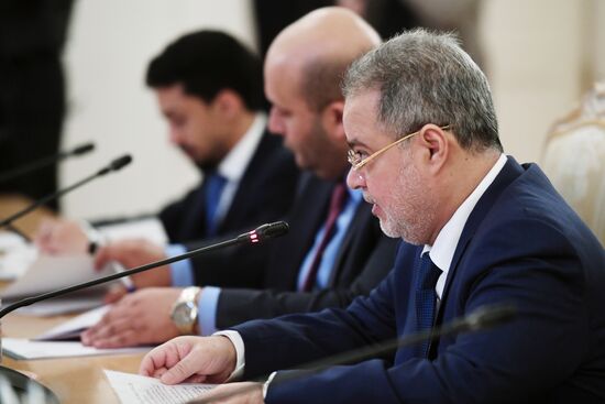 Russian Foreign Minister Lavrov meets with his Yemeni counterpart Al-Mekhlafi