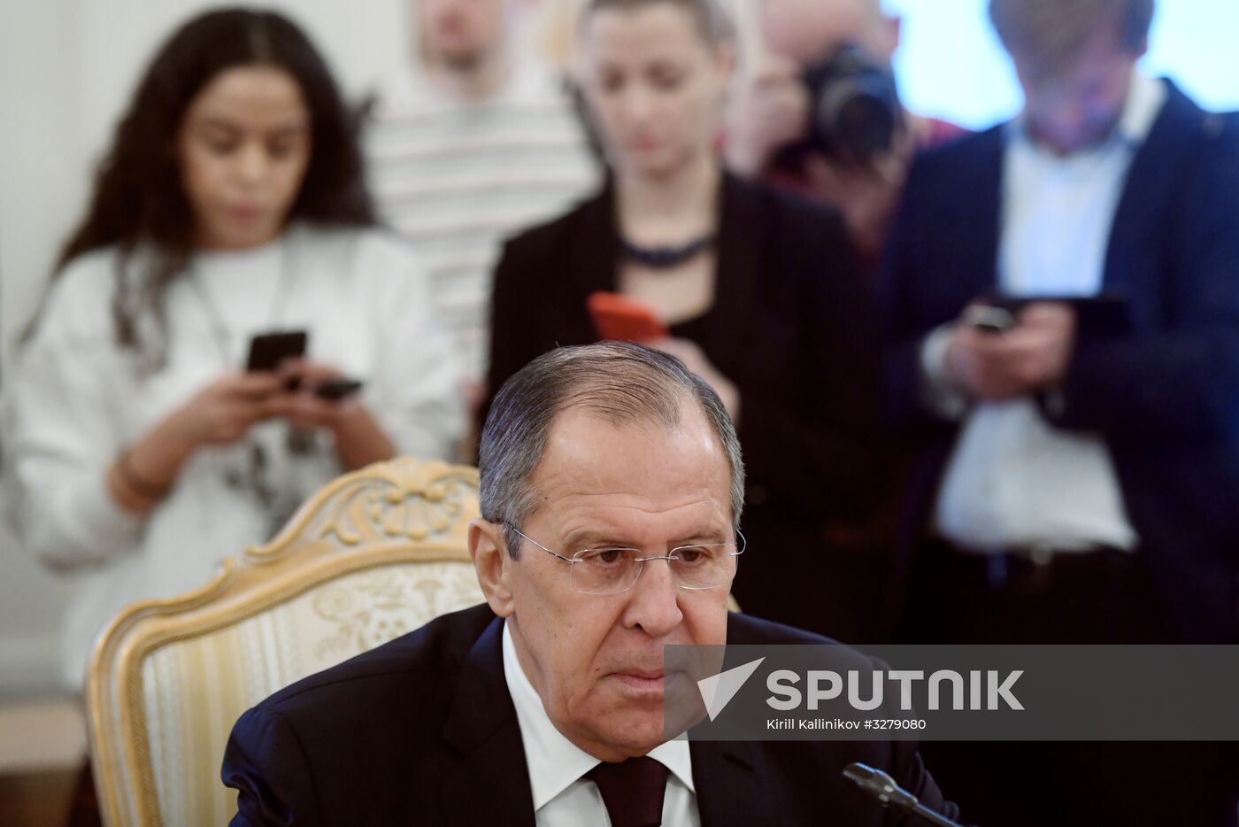 Russian Foreign Minister Lavrov meets with his Yemeni counterpart Al-Mekhlafi