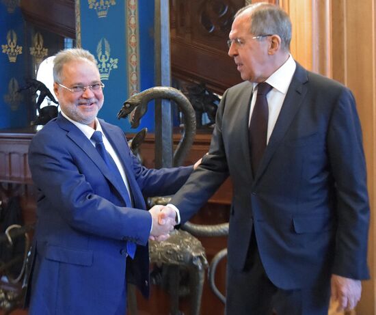 Russian Foreign Minister Lavrov meets with his Yemeni counterpart Al-Mekhlafi