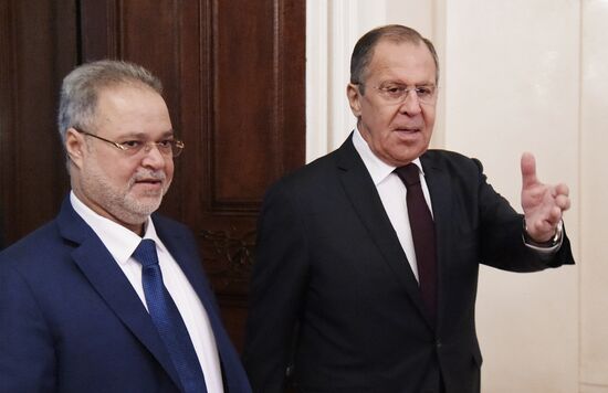 Russian Foreign Minister Lavrov meets with his Yemeni counterpart Al-Mekhlafi
