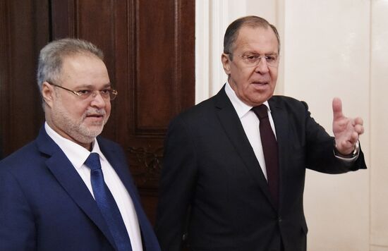 Russian Foreign Minister Lavrov meets with his Yemeni counterpart Al-Mekhlafi