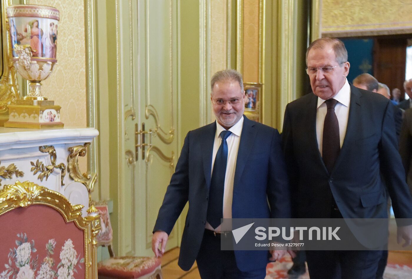 Russian Foreign Minister Lavrov meets with his Yemeni counterpart Al-Mekhlafi