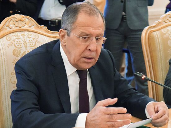 Russian Foreign Minister Lavrov meets with his Yemeni counterpart Al-Mekhlafi
