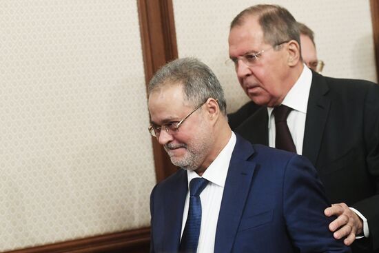 Russian Foreign Minister Lavrov meets with his Yemeni counterpart Al-Mekhlafi