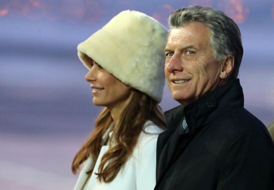 President of Argentina Mauricio Macri arrives in Moscow