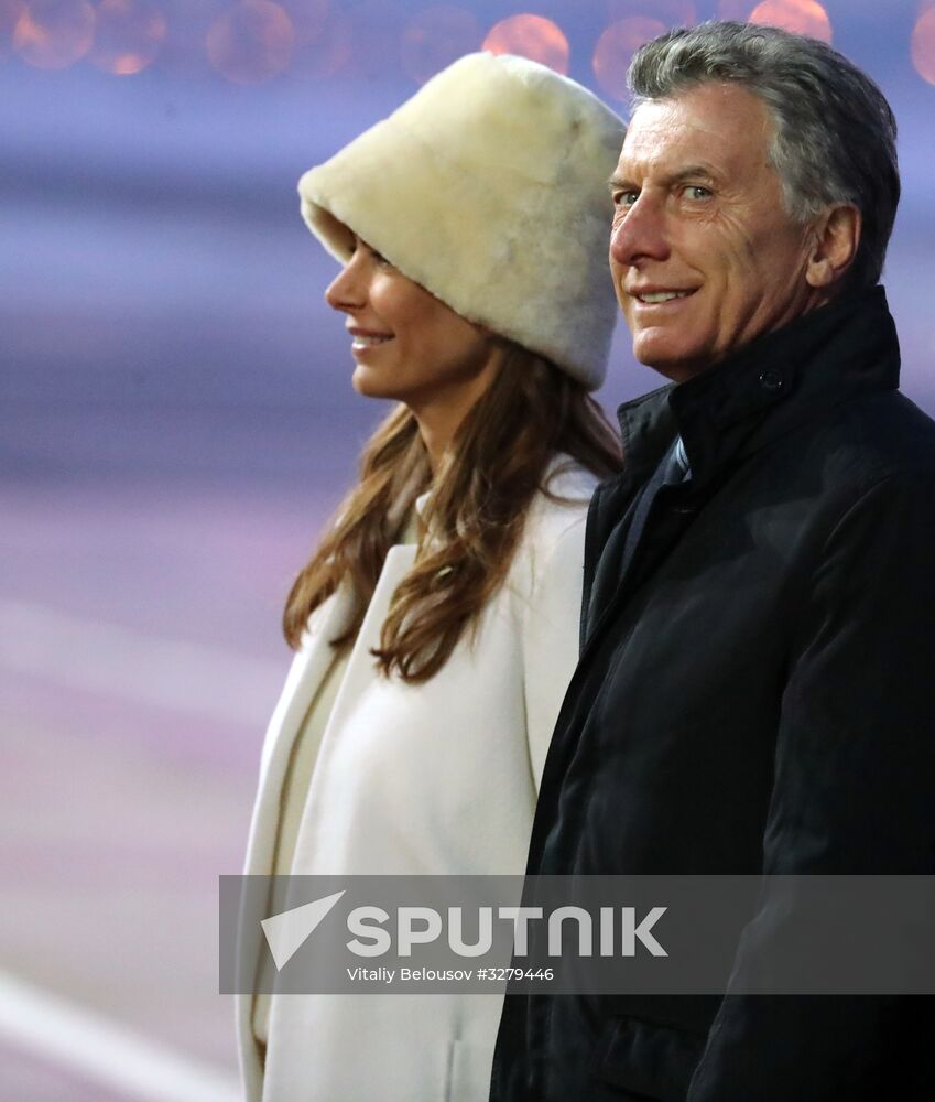 President of Argentina Mauricio Macri arrives in Moscow