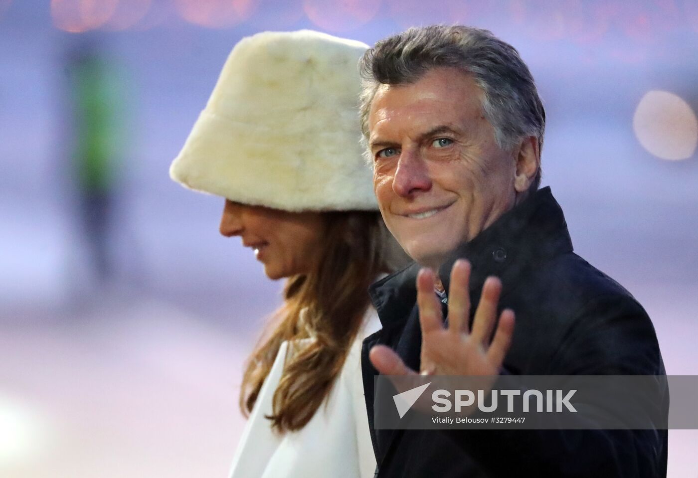 President of Argentina Mauricio Macri arrives in Moscow