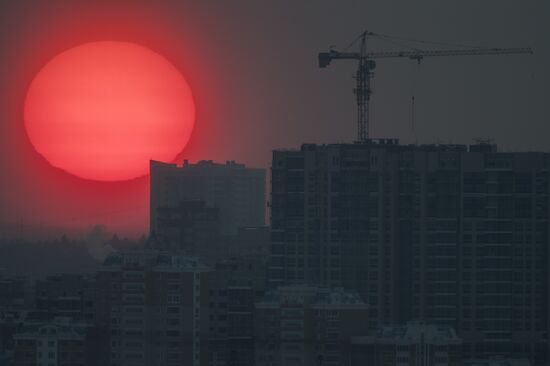 Winter sunset