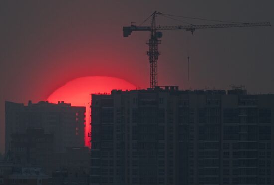 Winter sunset