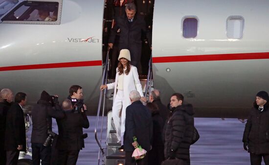 President of Argentina Mauricio Macri arrives in Moscow