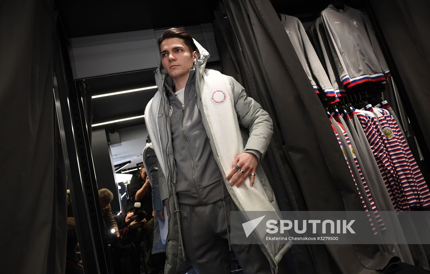 Outfits of Russian team for 2018 Olympics