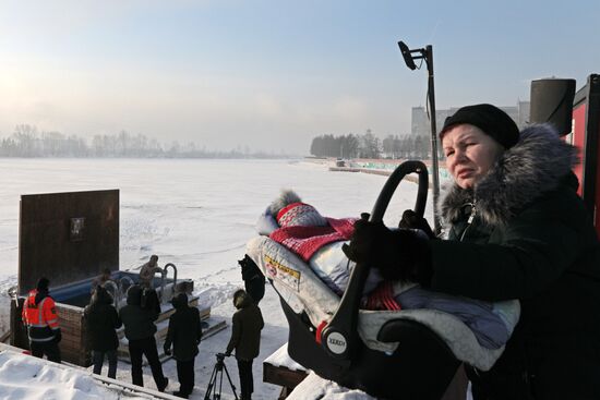 Low temperatures in Krasnoyarsk