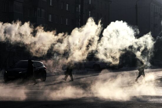 Low temperatures in Krasnoyarsk