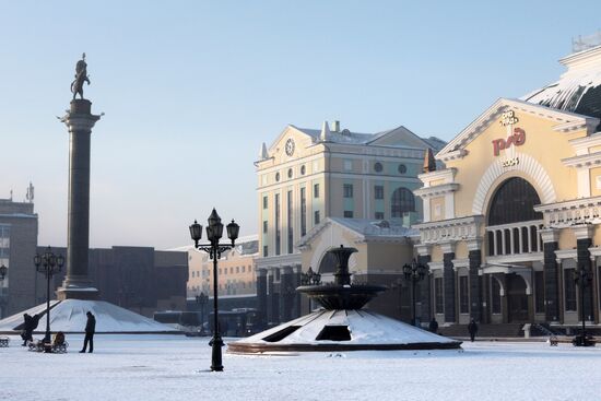Low temperatures in Krasnoyarsk