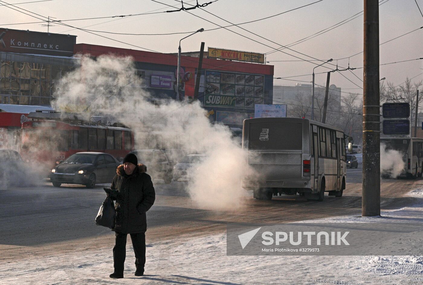 Low temperatures in Krasnoyarsk