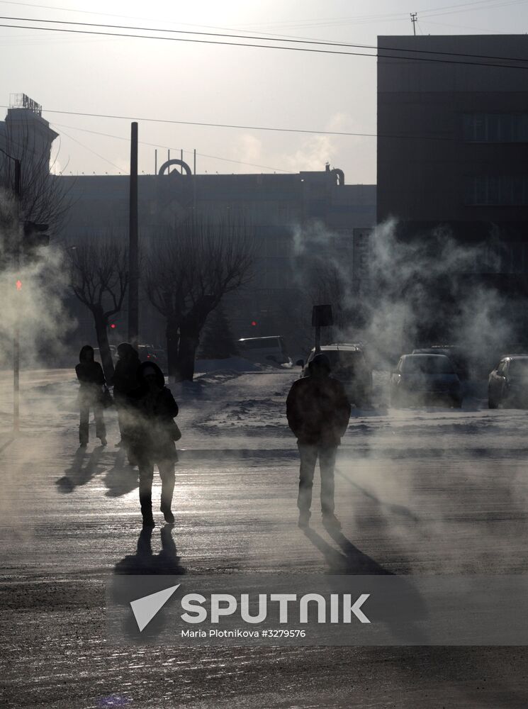 Low temperatures in Krasnoyarsk