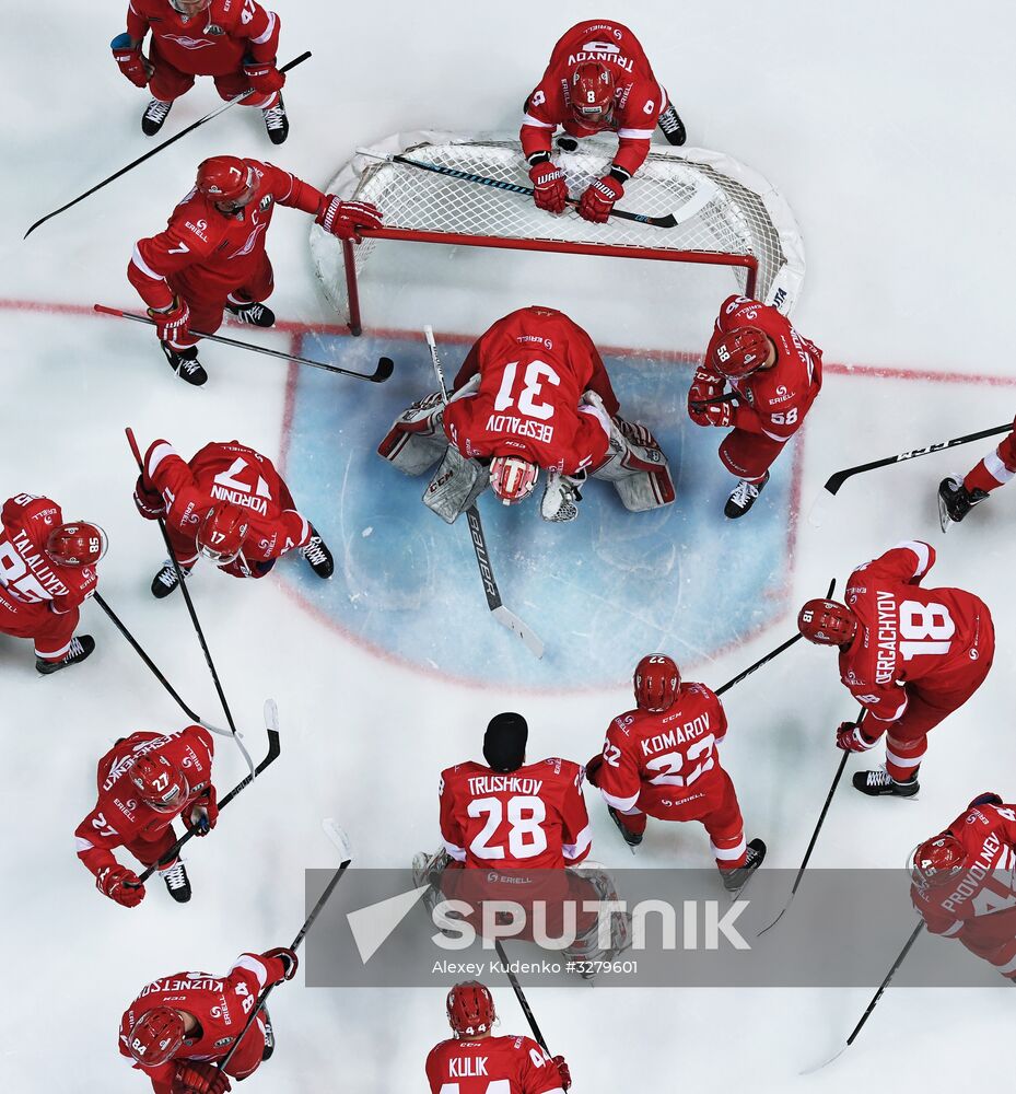 Ice hockey. KHL. Spartak vs. Severstal