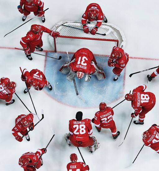 Ice hockey. KHL. Spartak vs. Severstal