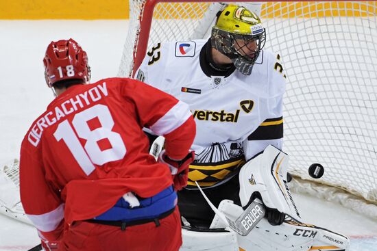 Ice hockey. KHL. Spartak vs. Severstal
